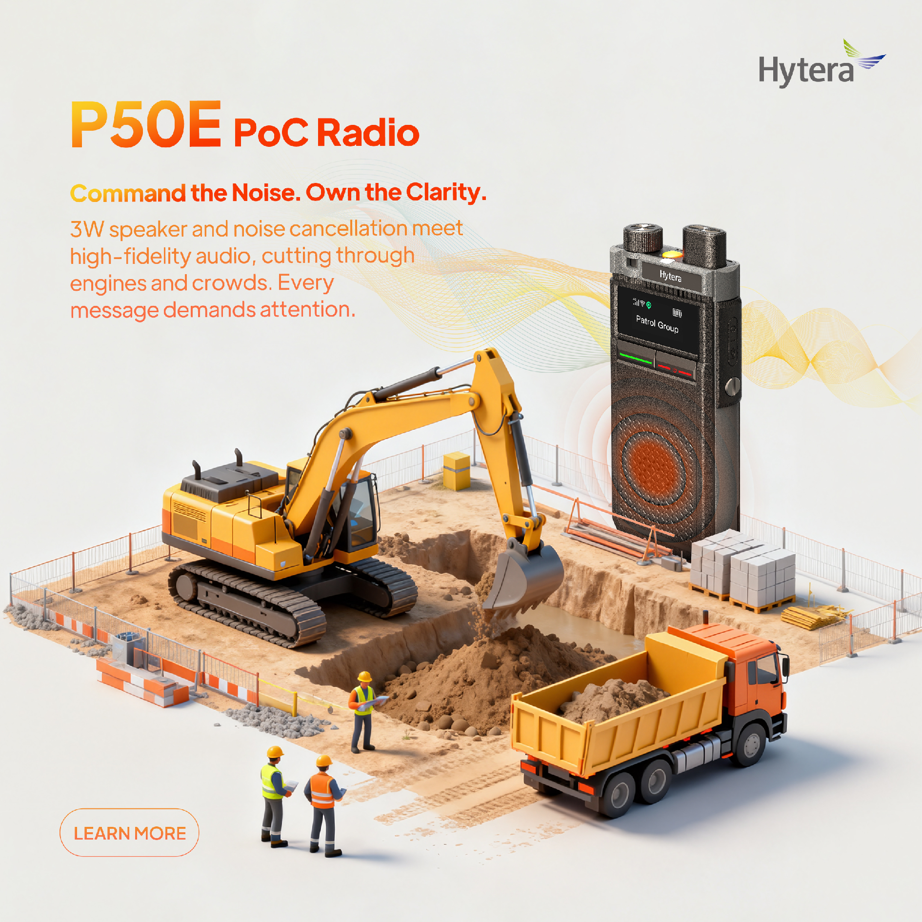 Hytera P50E detail view